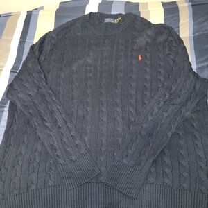 Polo Ralph Lauren Sweater- Men's Big & Tall Size 4XLT- Navy Blue